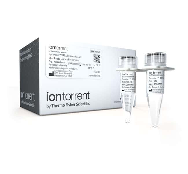 Oncomine™ BRCA assay kit, library preparation with the Ion-Chef system