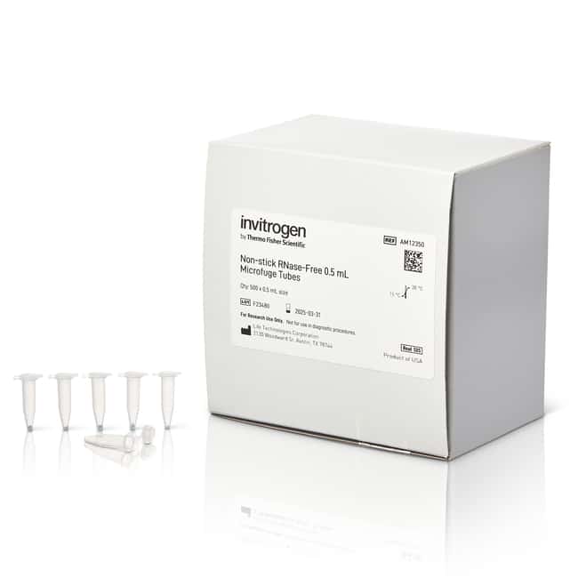 Nonstick, RNase-Free Microfuge Tubes, 0.5 mL