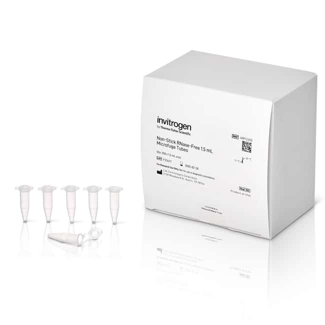 Nonstick, RNase-Free Microfuge Tubes, 1.5 mL