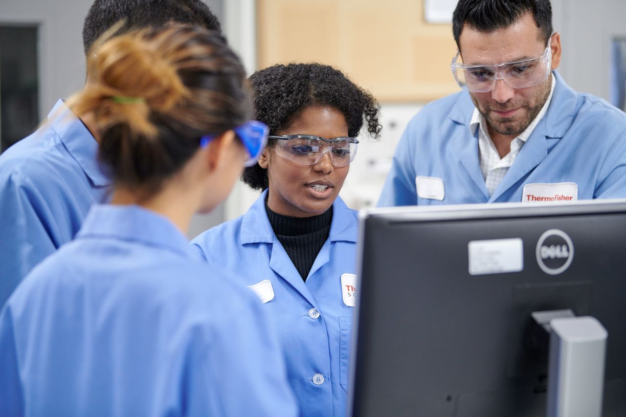 Thermo Fisher Scientific laboratory colleagues