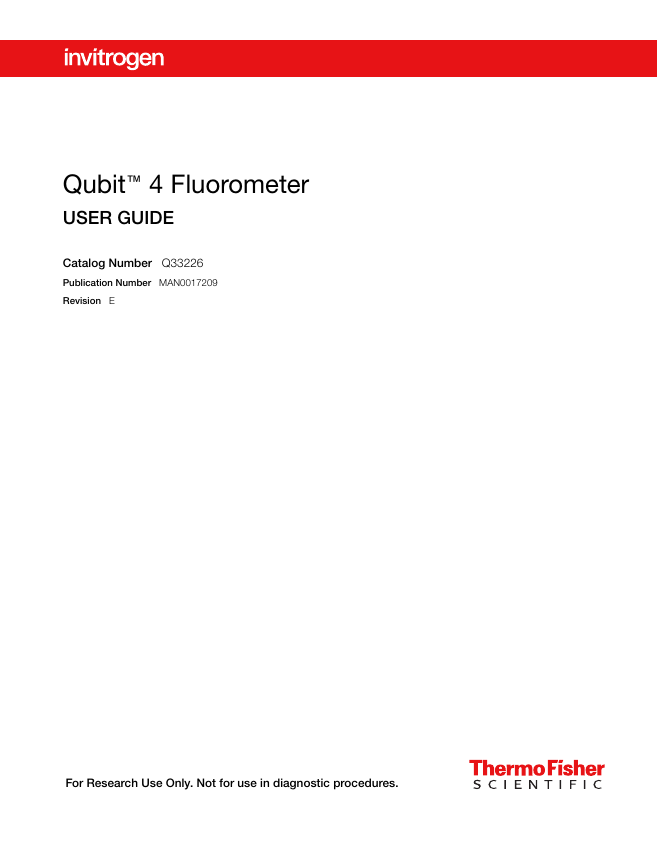 Qubit 4 user guide document cover